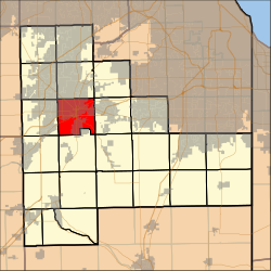 Map highlighting Joliet Township, Will County, Illinois